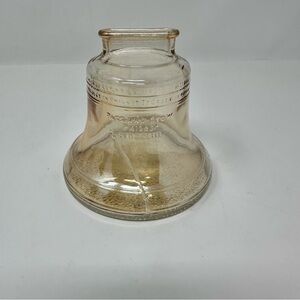 Vintage Anchor Hocking Glass Bicentennial Liberty Bell Jar Coin Bank